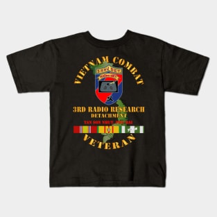 Vietnam Combat Vet - 3rd Radio Research Unit (RRU)  w VN SVC Kids T-Shirt